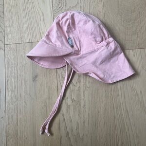 Light Pink Baby Sun Hat with Chin Ties - Unbranded